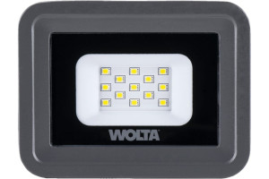19518054 Светодиодный прожектор 10Вт 3000К IP65 900 лм WFLY-10W/06 Wolta