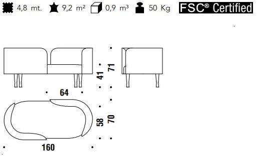 Moroso 2-местный тканевый диван Josephine sun-id-1436651 - Вид №3