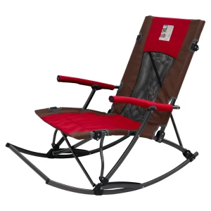 91387488 Кресло-качалка складное Velton park VLT1803-117 туристическое 45 см х 56 см х 92 см металл красный STLM-0951164