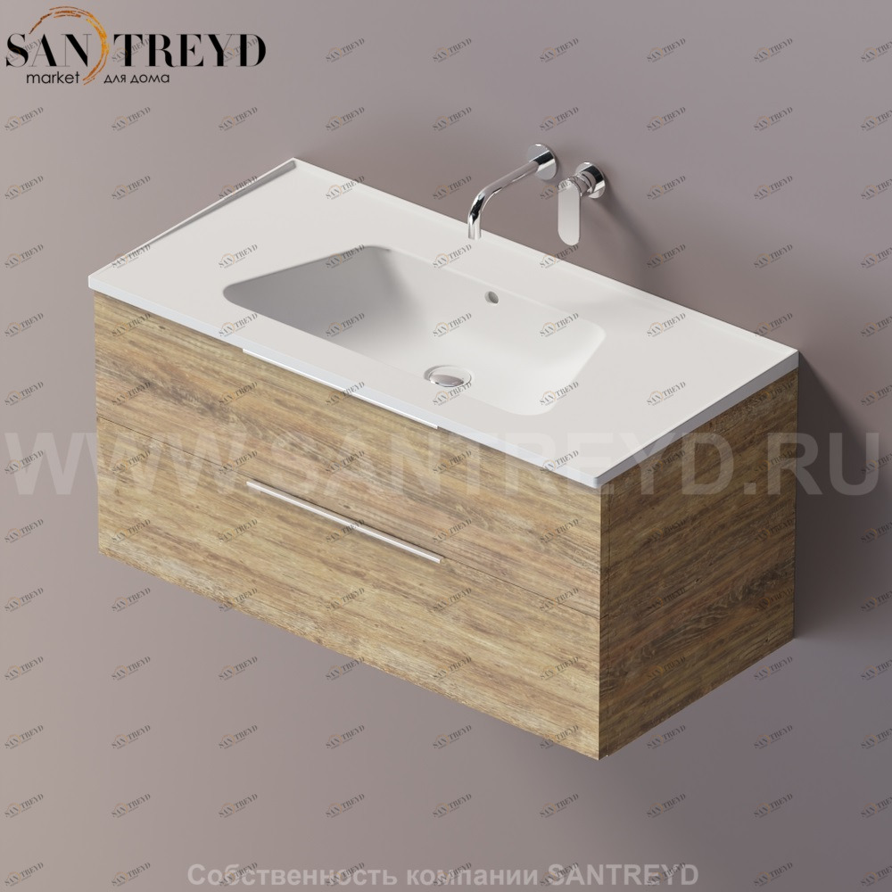 Flaminia BLOOM Тумба под раковину 105 см с 1 ящиком BBX839.WQ Ceramica Flaminia