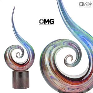 297 ORIGINALMURANOGLASS Скульптура Волна - автор Andrea Tagliapietra - муранское стекло OMG  см