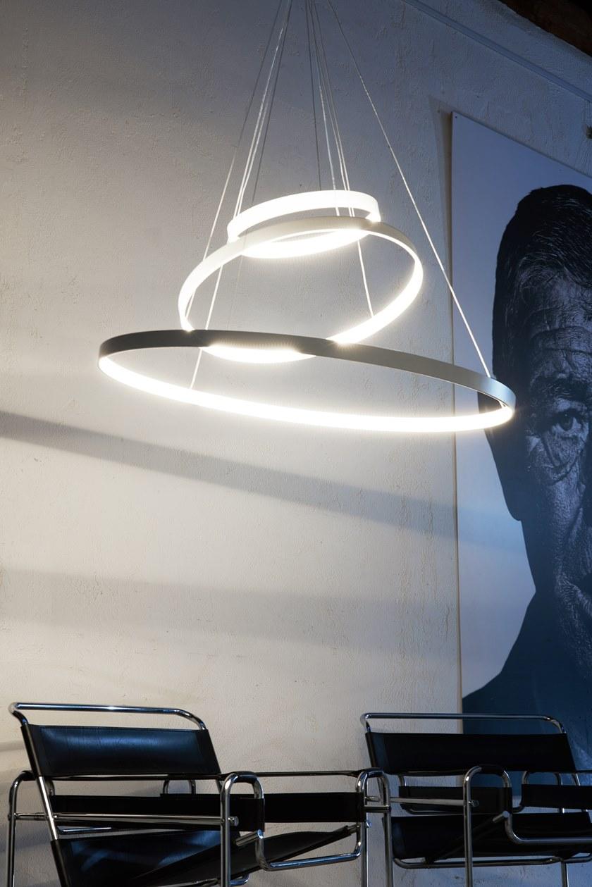 ZAVA Светодиодный подвесной светильник из алюминия Rings sun-id-1452839 - Вид №8