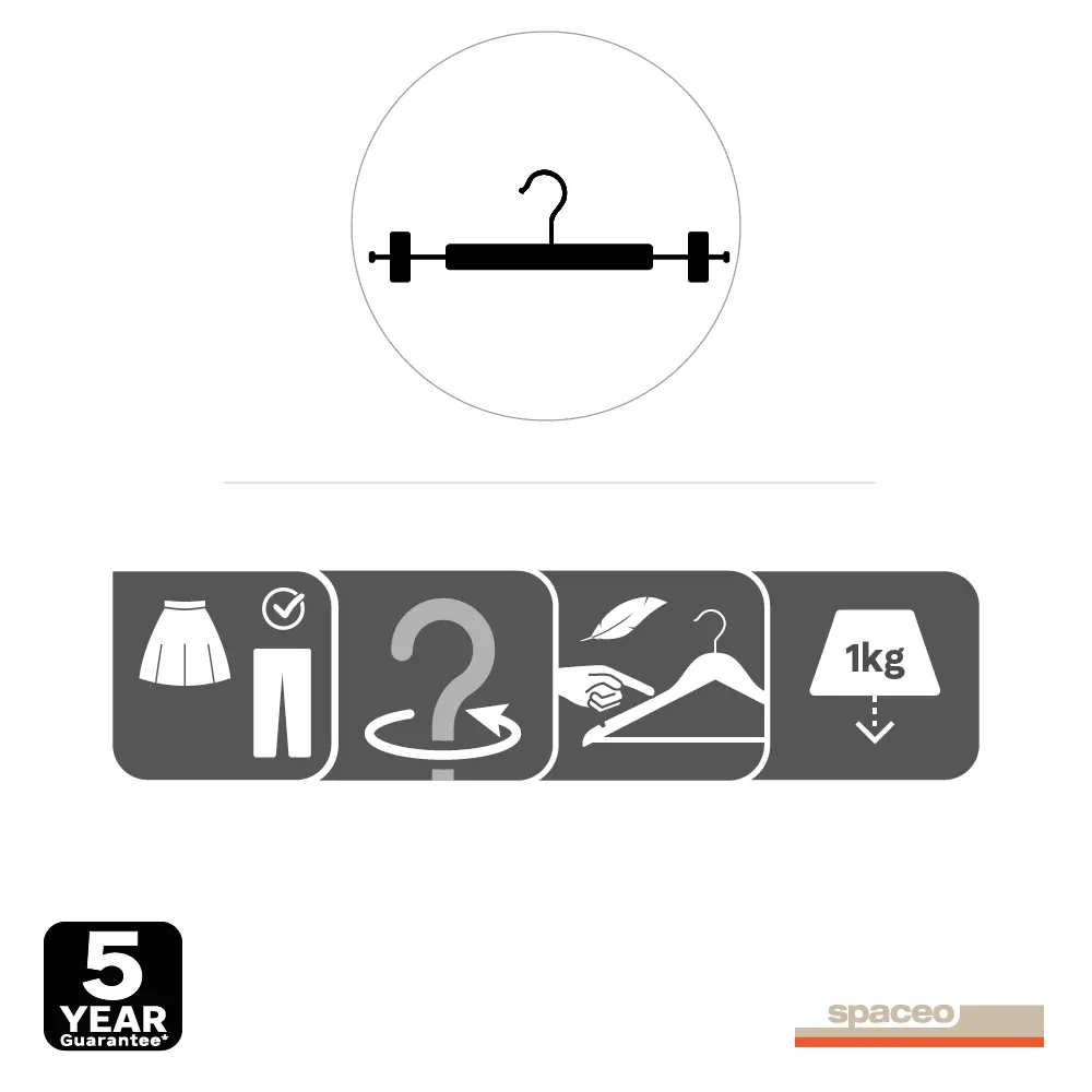 Плечики Spaceo с зажимом для деликатной одежды 82680671 Плечики с зажимом STLM-0033931 - Вид №7