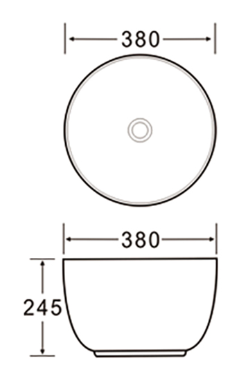 Раковина чаша SL-1110MB SANTILINE  - Вид №1