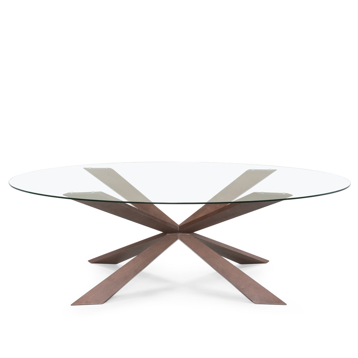 450250-35 ABHIKA ТАБЛИЦА ОВАЛИЯ H75 220X110 RUST/COPPER  - Вид №3