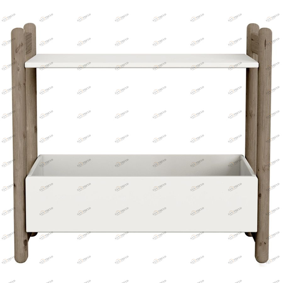 Гарнитур Mini D, 1 полка и 1 ящик-органайзер, коричневый Flexa 812620414