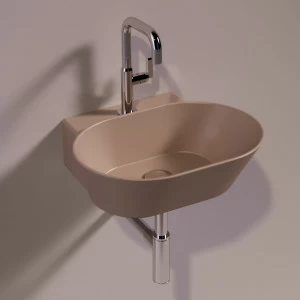 WA06MOKAMATT Подвесная раковина настенная овальная Simas