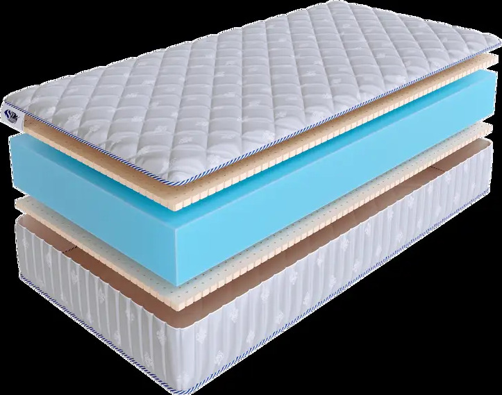 90875027 Матрас SkySleep FLEX Double Latex 22 200x205 см беспружинный, двуспальный, ортопедический, латексный STLM-1027273
