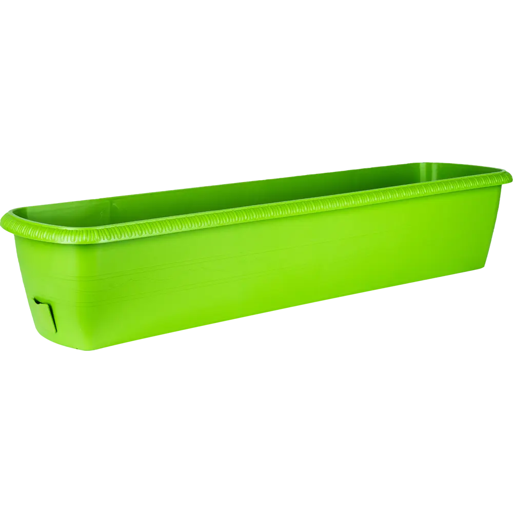 Ящик балконный Жардин 80x20x15.5 см v24 л пластик зелёный ТЕК.А.ТЕК STLM-2064880