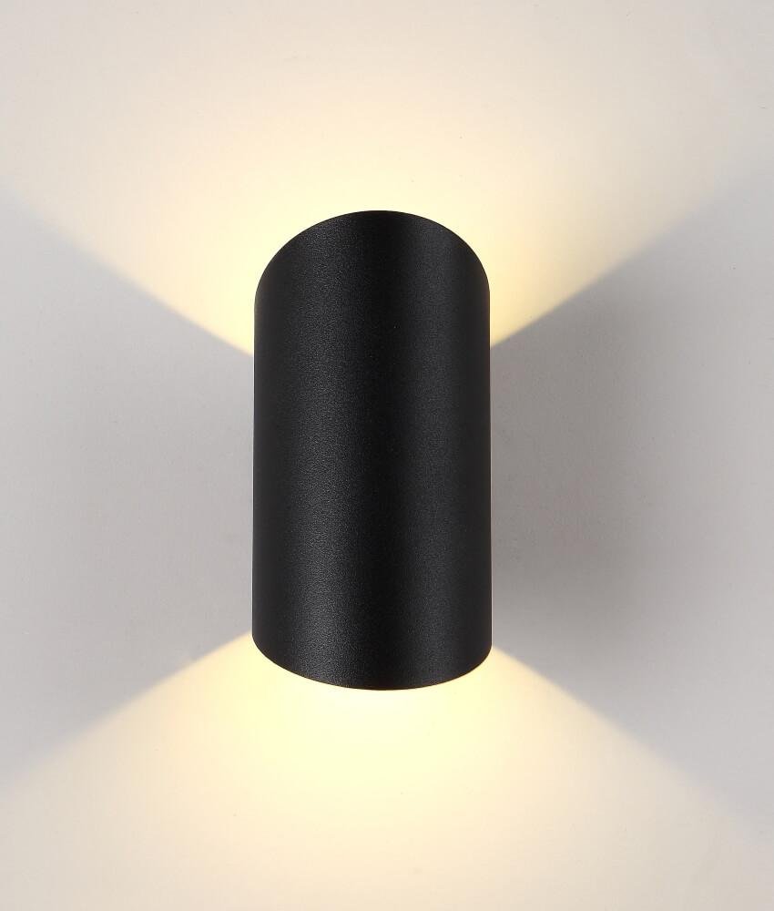 Уличный настенный светильник светодиодный 14,5х8,5х7,5 см черный CLT CLT 134W BL CRYSTAL LUX CLT 134 00-3898343 Черный  - Вид №1