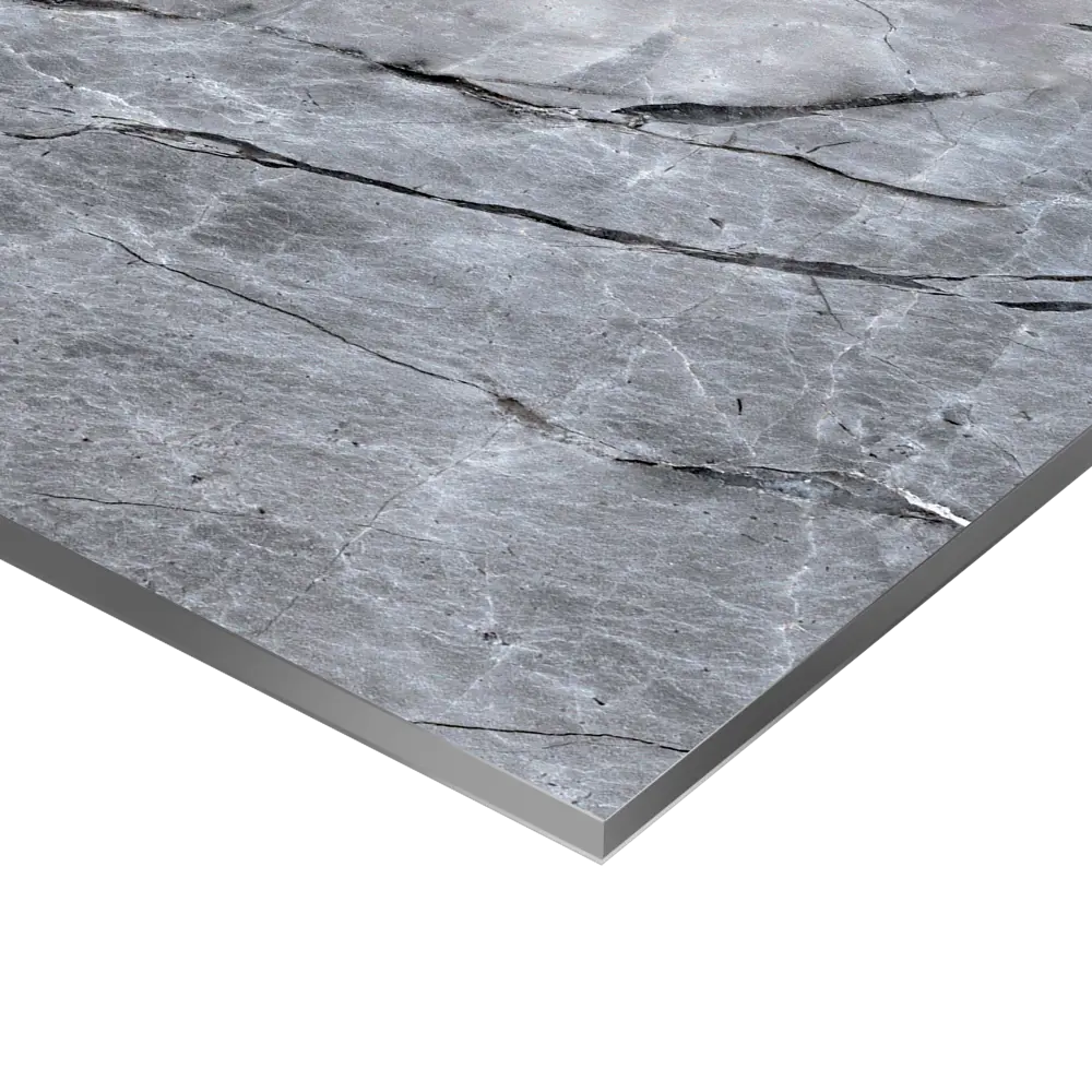 Стеновая панель ALUMOART Thunderstorm Grey для кухни - серый алюминий 89379594 STLM-1572328 - Вид №1