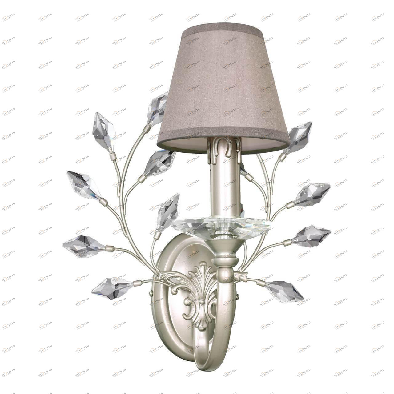 Бра настенное серое Favourite Laurel 2173-1W FAVOURITE ФЛОРИСТИКА 00-3928695 Серый 