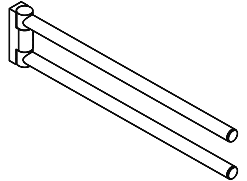 162.09.11040 HEWI Handtuchhalter  - Вид №3
