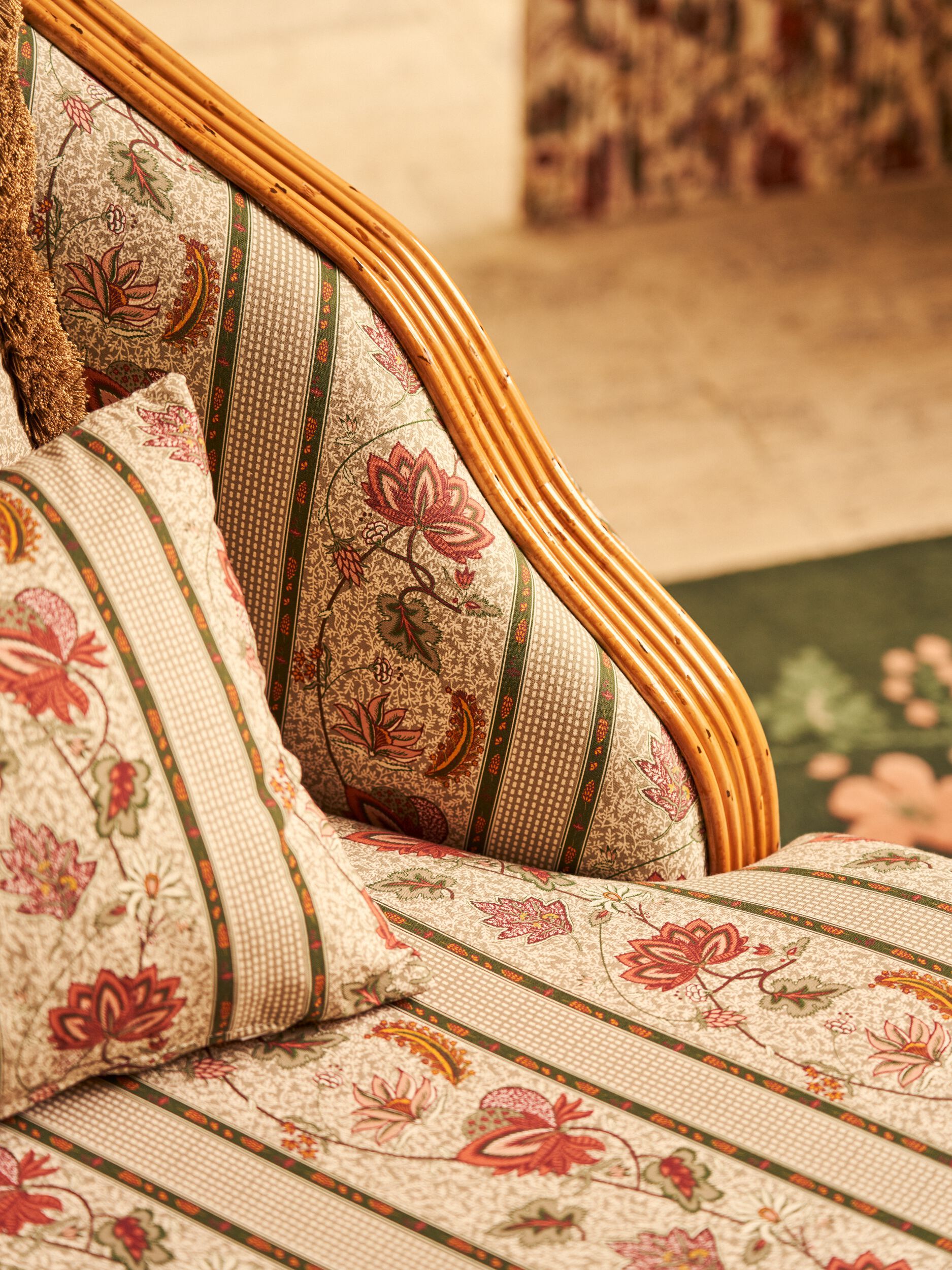 Хлопчатобумажная ткань с цветочным рисунком LELIEVRE Quenin-Belle Époque ARCH-00124598 - Вид №10