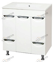 Тумба Кристи-75 с 2-мя ящ. + Б/К с раков. мебельн. QVATRO- 75 см MISTY 231277