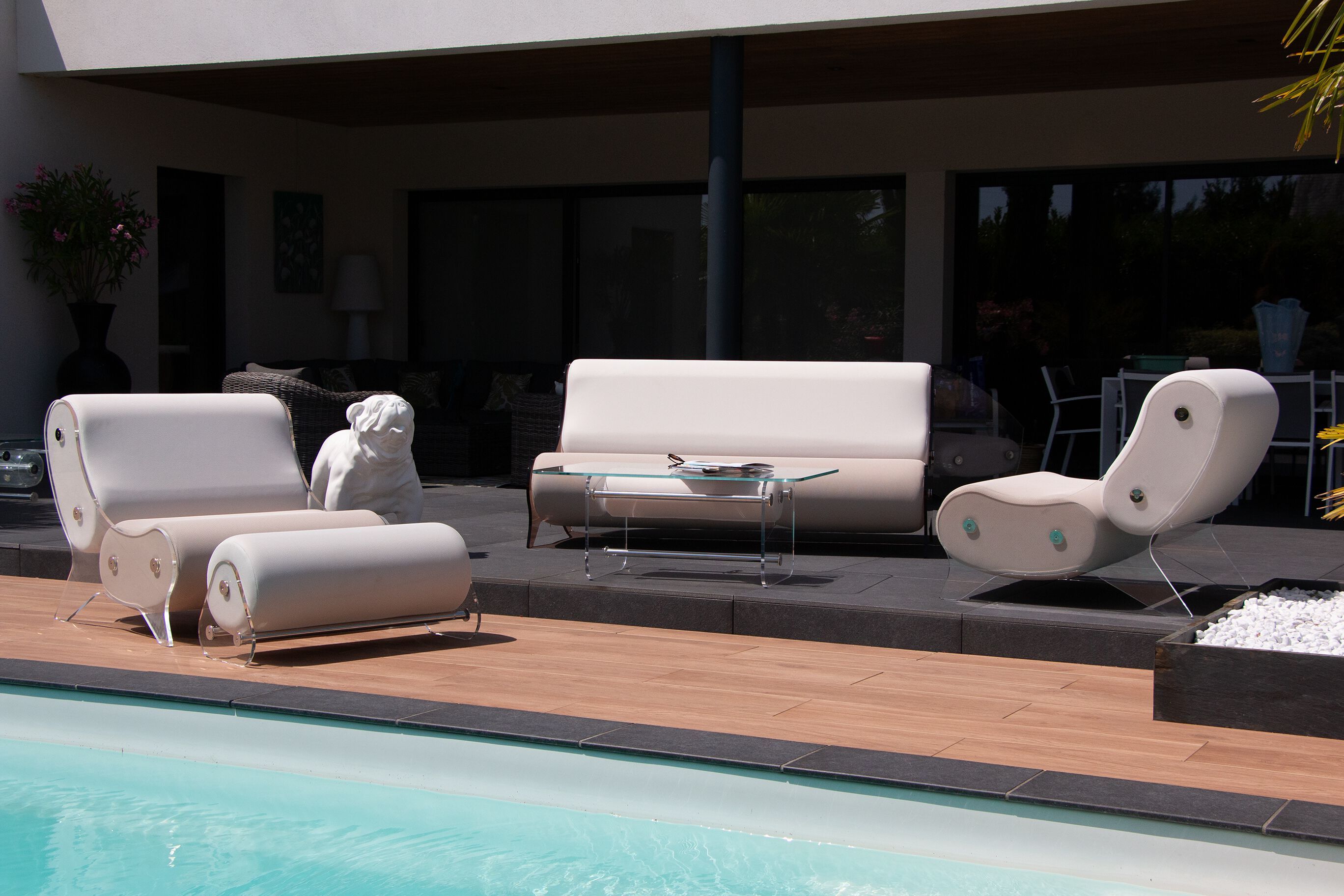 3-местный диван KUUMO MW06 SOFA LIGHT BEIGE AND WHITE ARCH-00083522 - Вид №2