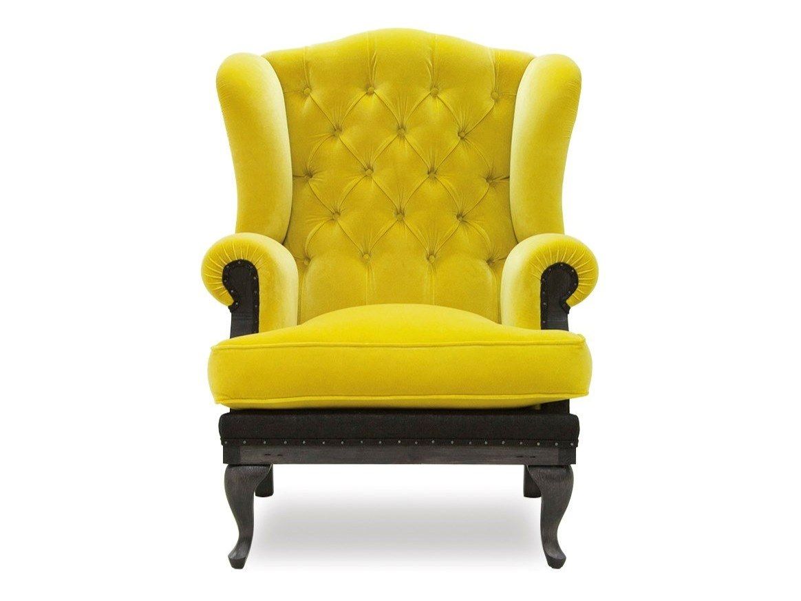 Кресло Bergère capitonné из ткани с высокой спинкой CREARTE COLLECTIONS Dover Essence ARCH-00119692 - Вид №3