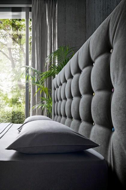 Felis Двуспальная кровать из ткани с тафтинговым изголовьем Bed stories sun-id-1474867 - Вид №2