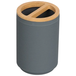 Стакан для зубных щеток Swensa Koi — серый минимализм для вашей ванной 89380248