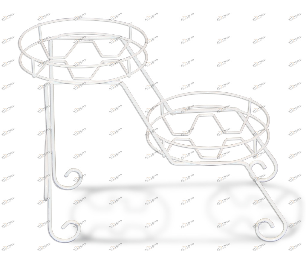Подставка для цветов Melodiya белая SHEFFILTON ПОДСТАВКИ ДЛЯ ЦВЕТОВ 015016 Белый 