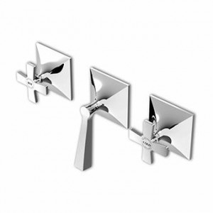 ZB1695 - R99508 Встраиваемая ванна-душевая группа на 3 отверстия с переключателем на 2 стороны. Zucchetti Bellagio