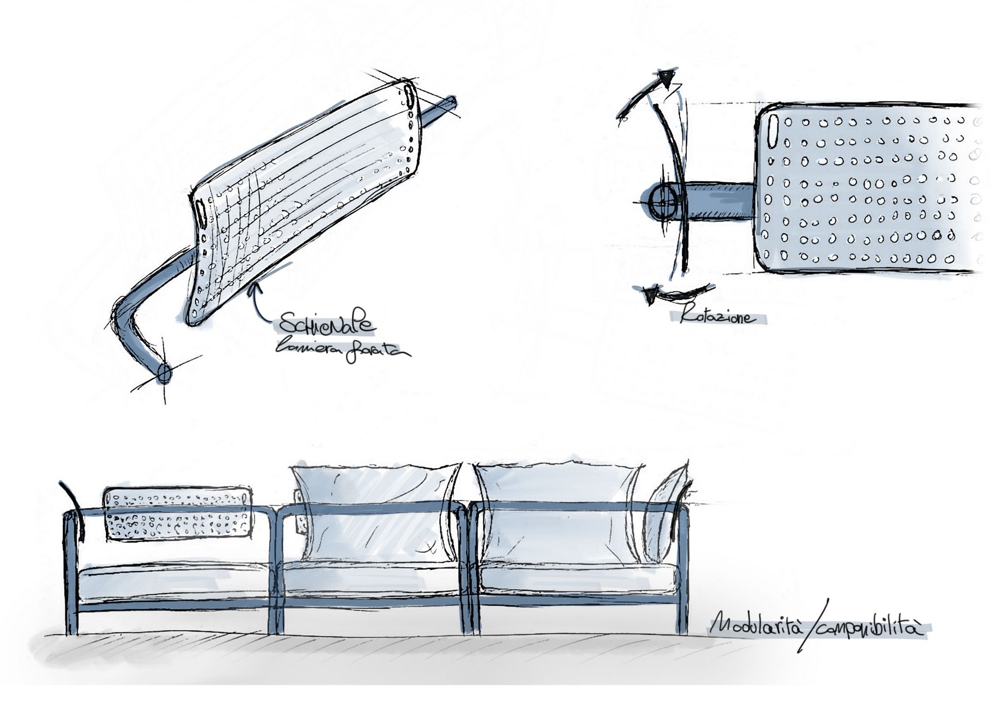 Стальной и тканый угловой садовый стул S-CAB лоскут ARCH-00022261 - Вид №36