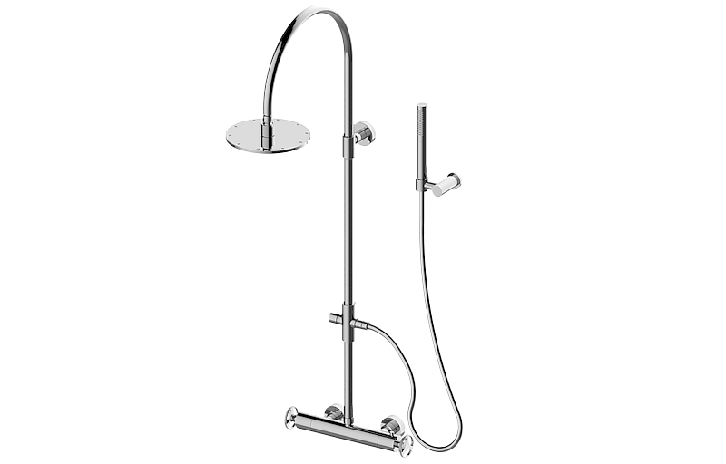 EX-8940-C19T Wall mounted thermostatic shower column GRAFF Harley