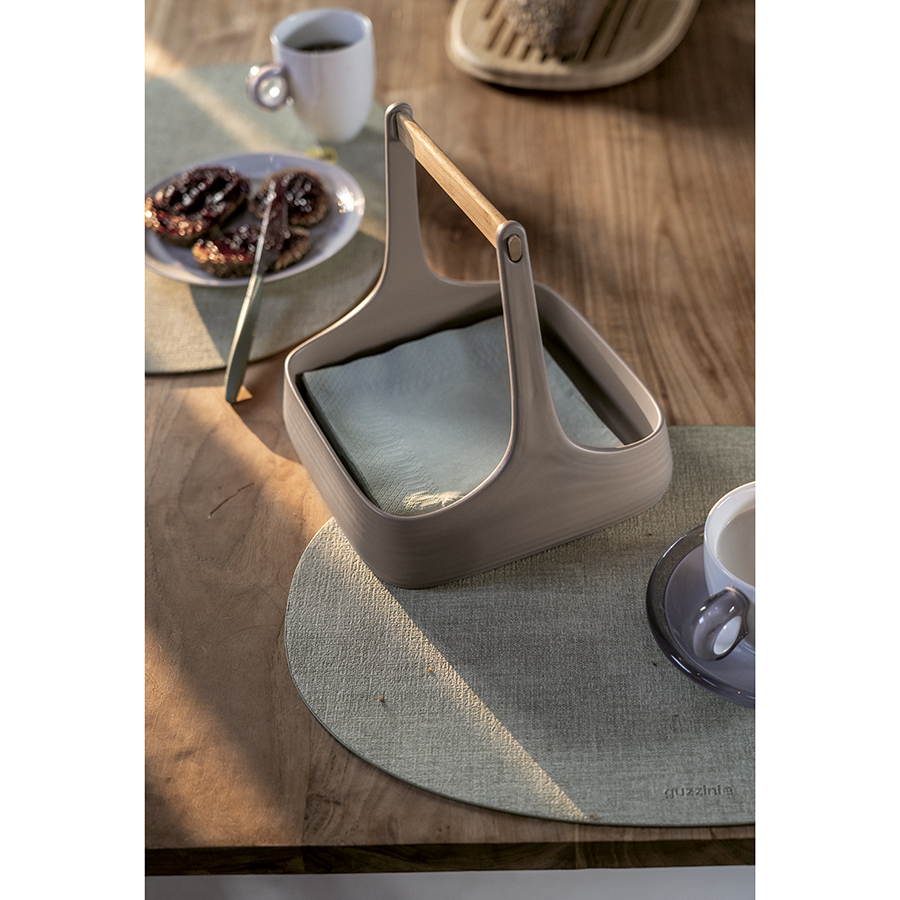 22604681 Салфетка подстановочная овальная двухсторонняя fabric, синяя Guzzini  - Вид №1