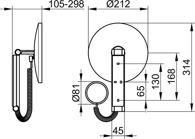 17612079000 Косметическое зеркало KEUCO Kosmetikspiegel - Вид №2