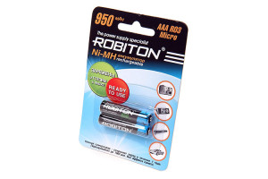 15949066 Аккумулятор RTU950MHAAA-2 BL2 (2шт) 9792 Robiton