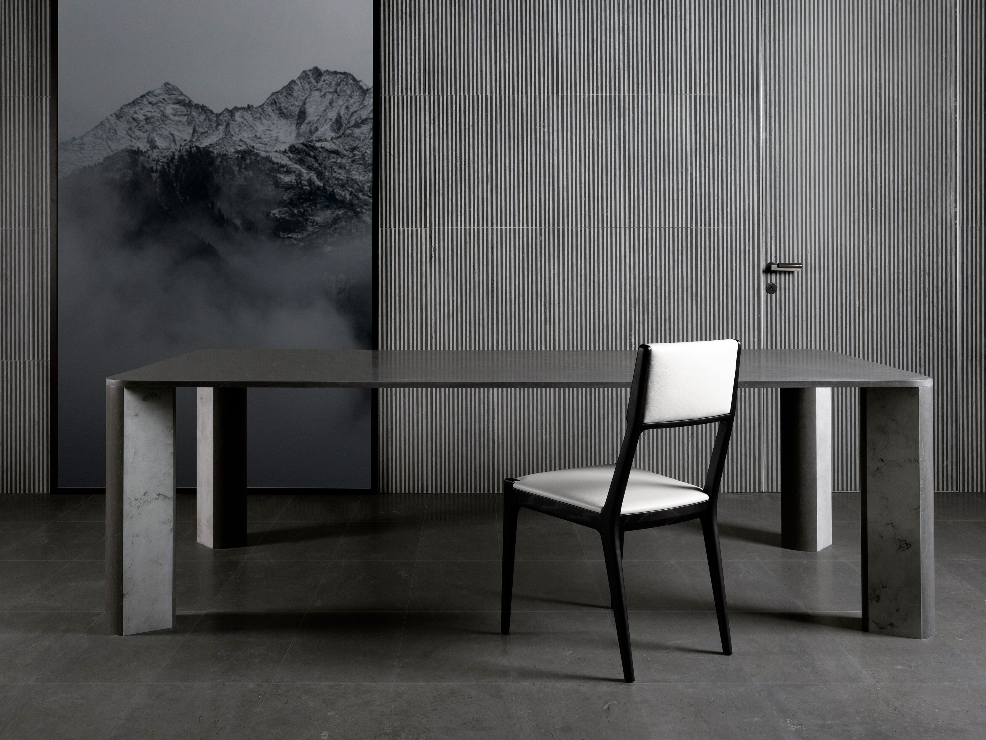 Прямоугольный мраморный стол LUCE DI CARRARA OVERLAY ARCH-00081326 - Вид №3