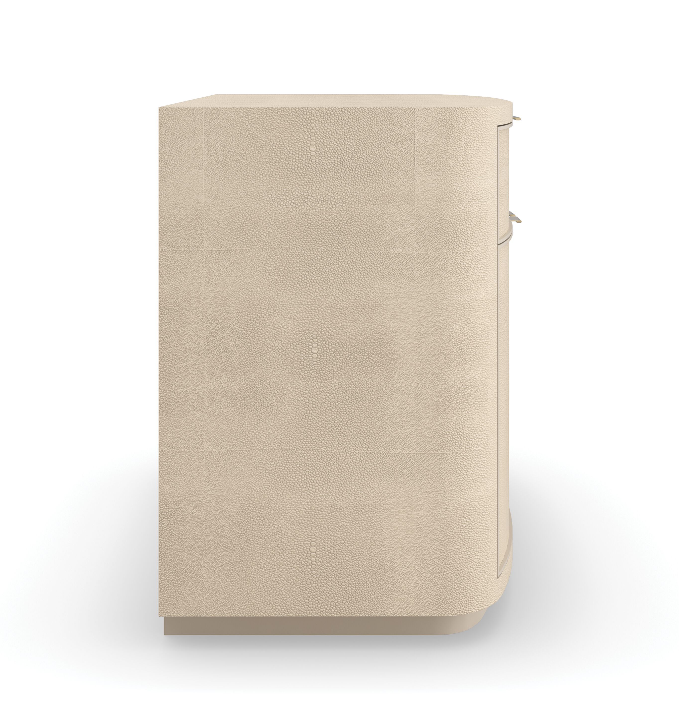 Прикроватная тумбочка из искусственной кожи с ящиками Caracole Simply Perfect ARCH-00116902 - Вид №3