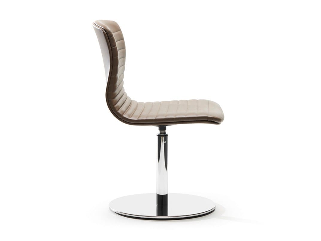 Мягкое кресло с поворотным основанием из нержавеющей стали VAGHI Union Guest ARCH-00032145 - Вид №1