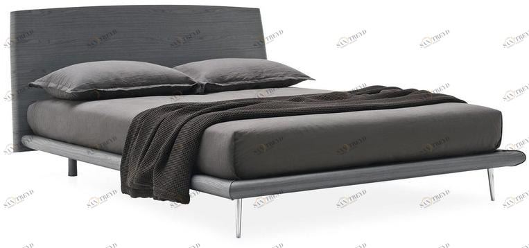 Calligaris Кровать из фанерованной древесины  Cs/6045-xg 