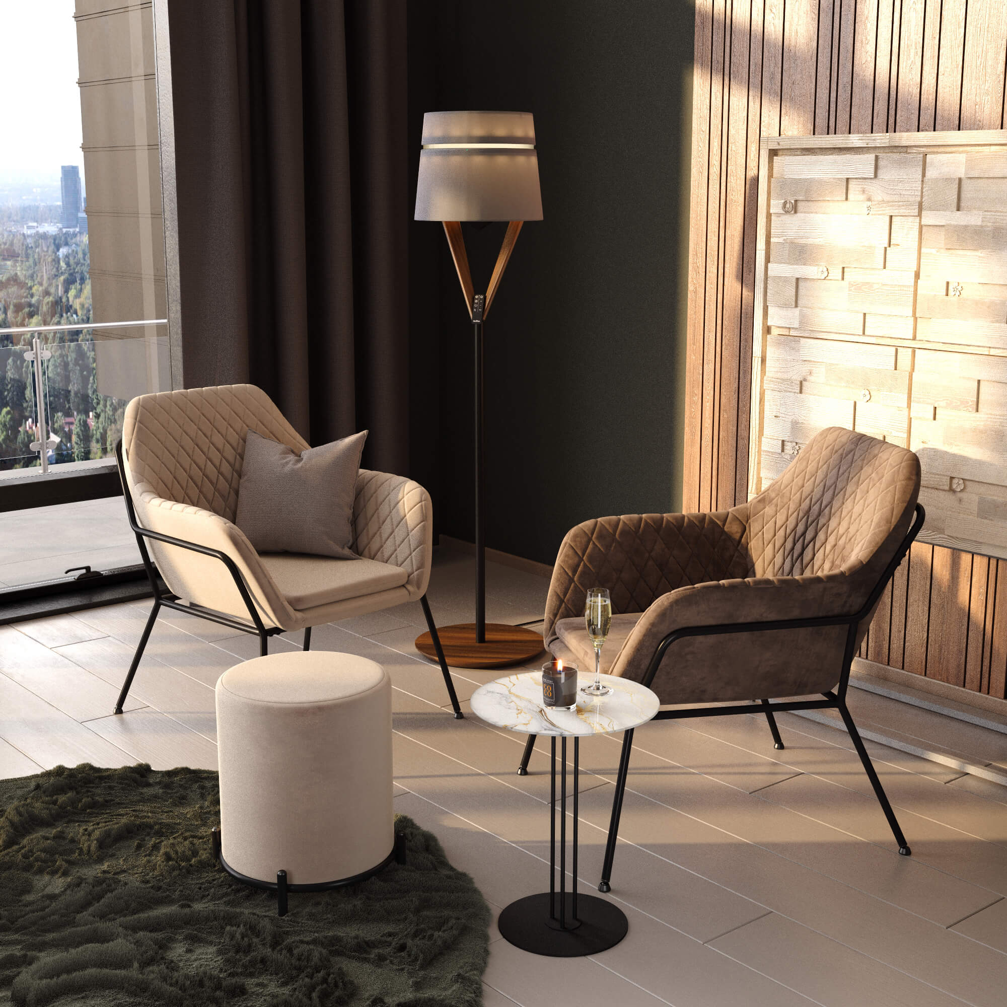 Кресло SHT-AMS2-2 НА МЕТАЛЛОКАРКАСЕ Santreyd  - Вид №7