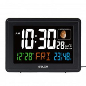 90845136 Часы-будильник настольные B0359STHR-BLACK 16 см STLM-0410452 BALDR