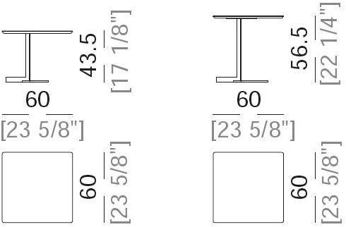 Arketipo Квадратный мраморный журнальный столик  5703802  - Вид №2