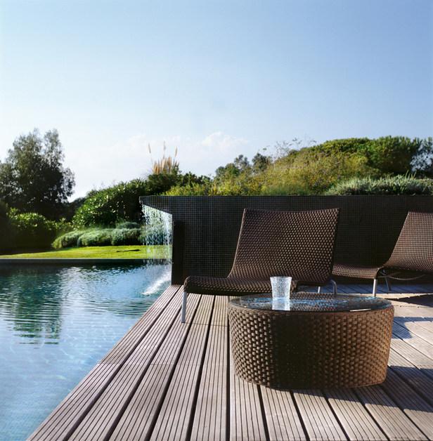 Roberti Низкий круглый садовый столик из алюминия и стекла Saint tropez sun-id-1453661 - Вид №2