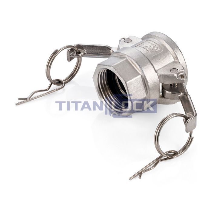 Камлок нержавеющий тип D розетка, внутр. резьба BSP 2", AISI316, TL200DSS316 TITAN LOCK  - Вид №4