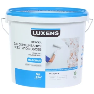 Краска для обоев Luxens, база А, 5 л