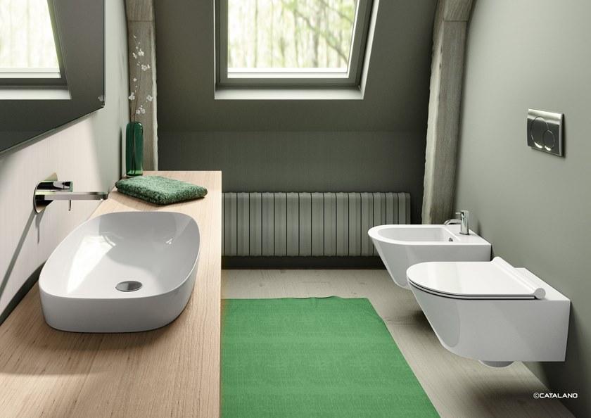 Подвесной унитаз настенный Белый CERAMICA CATALANO Green Италия sun-id-1438239 - Вид №4