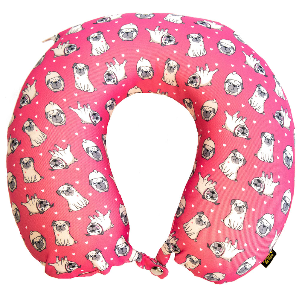 ПР0054084 Подголовник с эффектом памяти "Мопсы" Pride 