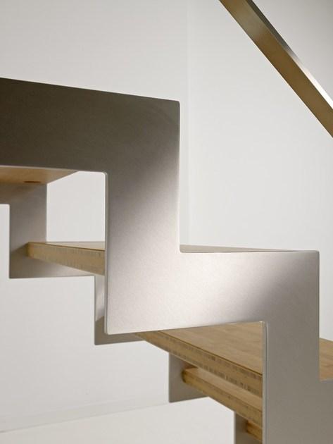 Fontanot П-образная открытая лестница из стали и дерева Lafont sun-id-1441708 - Вид №3