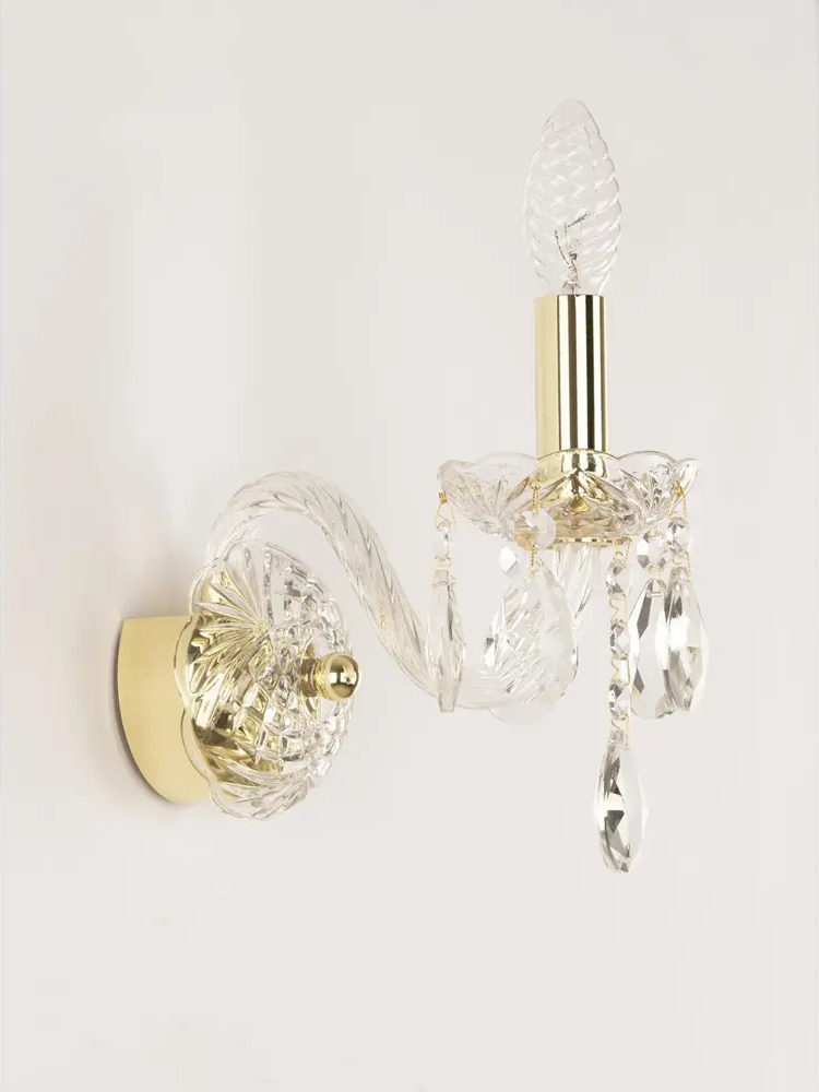 90027400 Настенный светильник BOHEMIA IVELE CRYSTAL 101B.1.141.G цвет золотой STLM-0089511