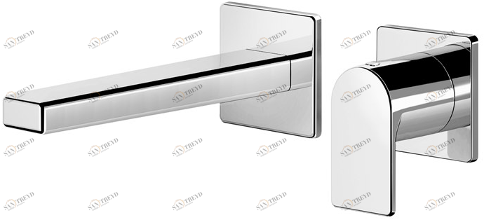 Fir Italia Смеситель для умывальника настенный из латуни Doda 67 6718108