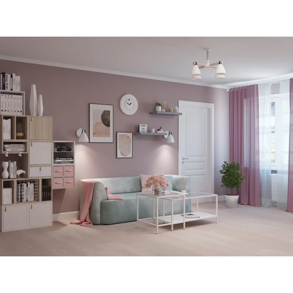 Стеллаж КУБ 1 секция 36х36х32 см ЛДСП цвет дуб 82480971 STLM-2111057 Santreyd  - Вид №8