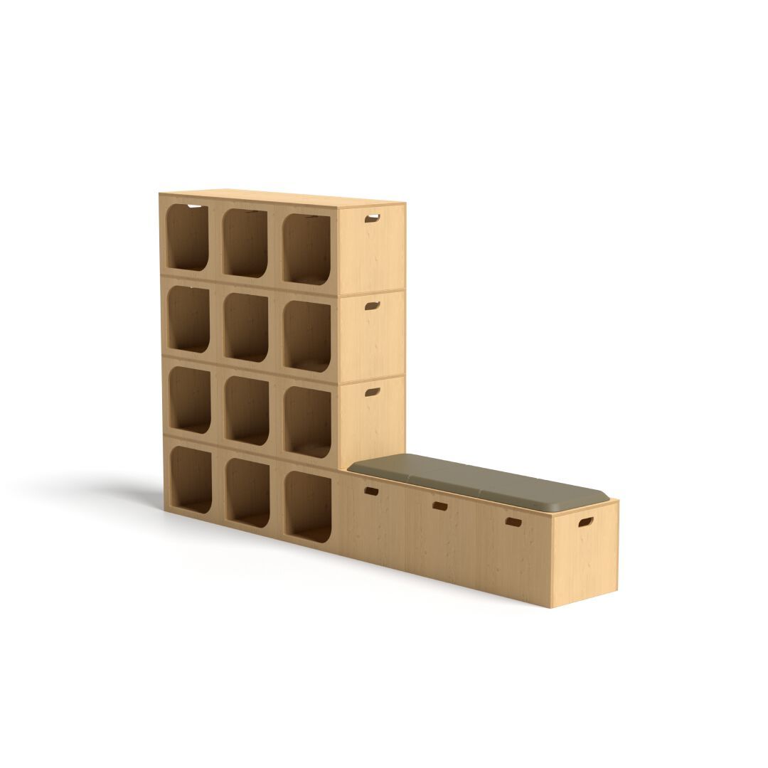 Модульная деревянная скамья Bõln Kub ARCH-00004356 - Вид №4