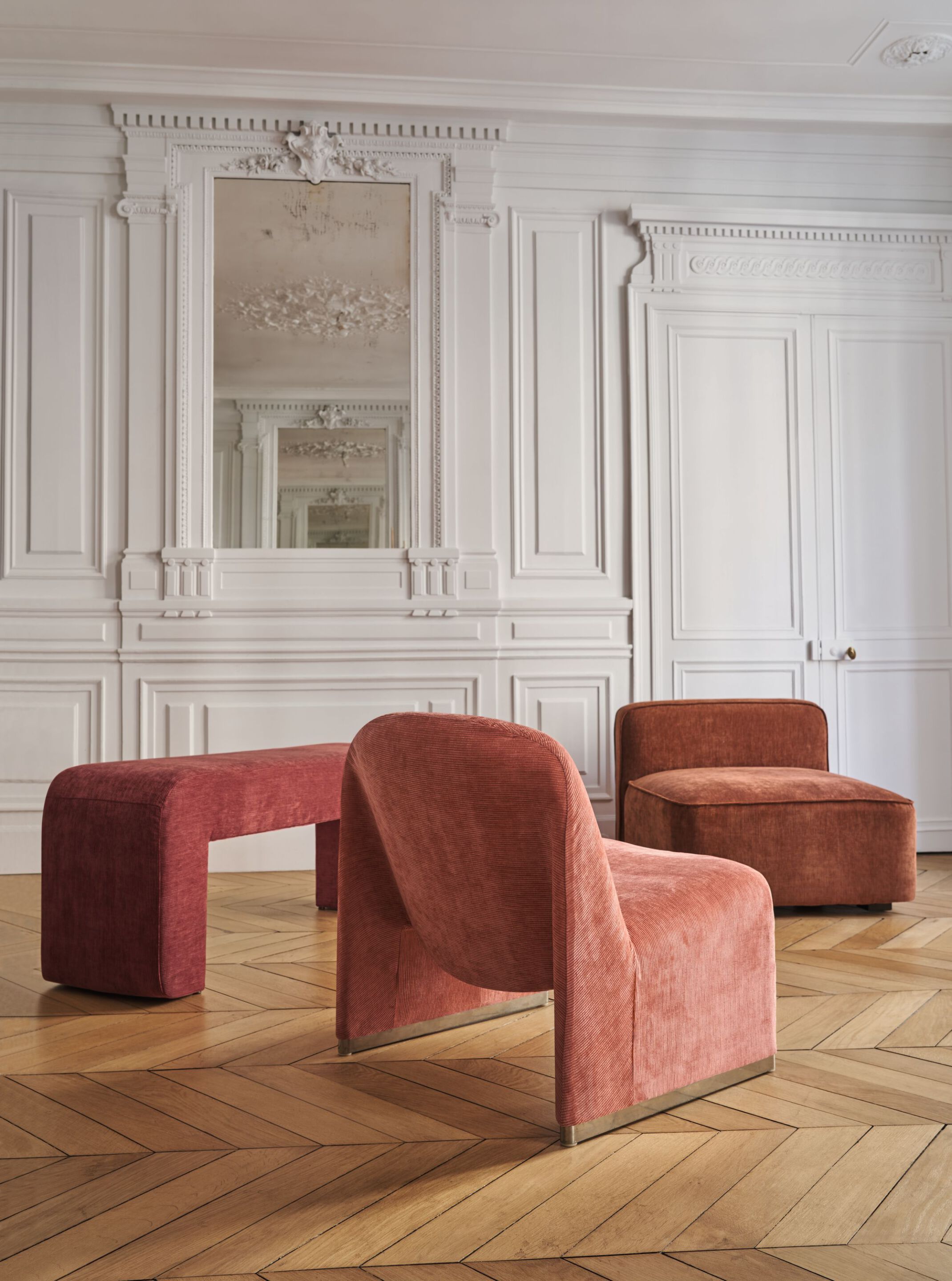 Бархатная однотонная ткань Casamance Variance ARCH-00084426 - Вид №1