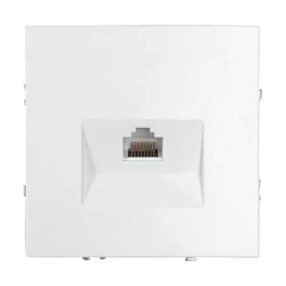 Розетка компьютерная MIRKL Grace RJ45 белая встраиваемая 89393857 STLM-1533710