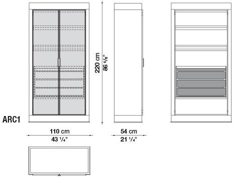 Maxalto Деревянная витрина со встроенной подсветкой Eracle sun-id-1354867 - Вид №2